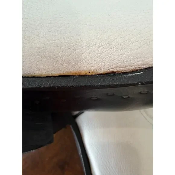 Caminos 14" Tall White Leather Western Boot US Mens 11.5 #0135C Made In Mexico - Picture 6 of 16